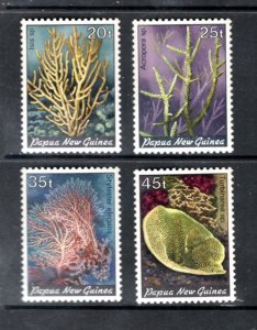 PAPUA NEW GUINEA 588-91 MNH VF Coral  Complete set