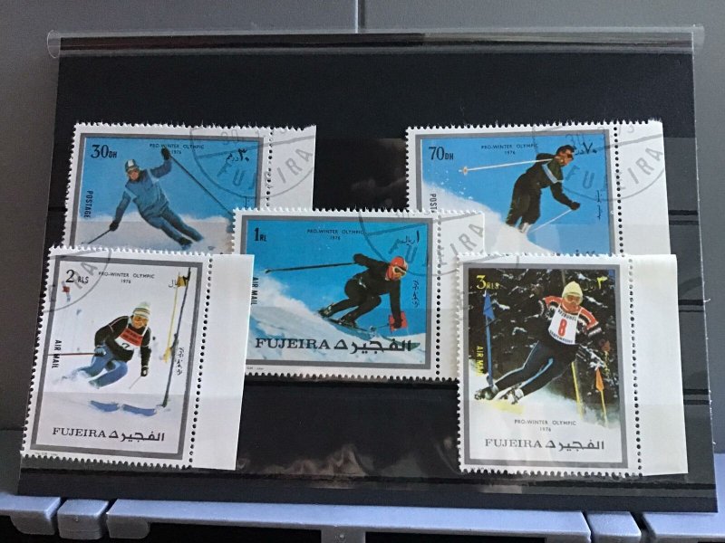 Fujeira Pro-Winter Olympic 1976 Skiing   stamps R26125