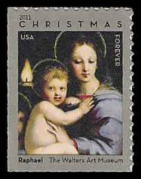 PCBstamps  US #4570 Bk Sgl (44c)Madonna & Child, MNH, (53)