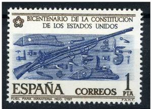 Spain 1976 - Scott 1947 MH - American Bicentennial, Rifle