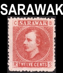 Sarawak Scott 7 RARE LNL WATERMARK F+ unused no gum.  FREE...