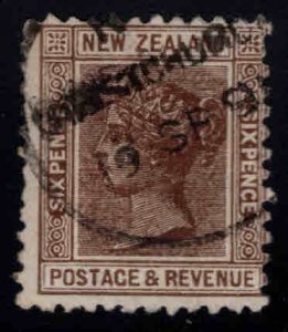 New Zealand Scott 65 Used 1882 Victoria oblique crease