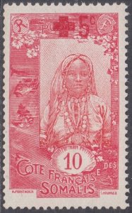 SOMALI COAST Sc #B1 CPL MNH - SEMI-POSTAL. SOMALI GIRL