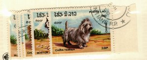 Laos #405-10 Dogs issue used