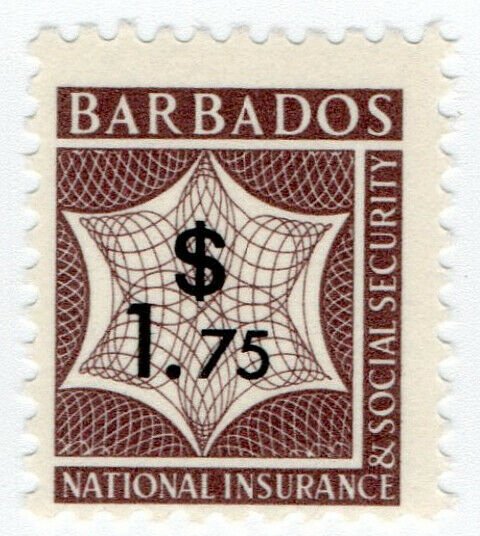 (I.B) Barbados Revenue : National Insurance & Social Security $1.75 (unlisted)