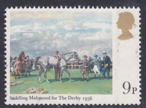 G.B. - 1979 -  Paintings-Horse Racing -Newmarket used 9p