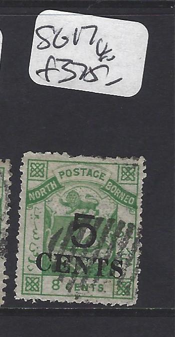 NORTH BORNEO  (P2811B)   5C/8C LION, ARMS SG 17       VFU