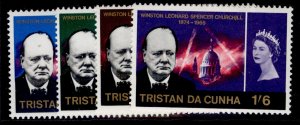 TRISTAN DA CUNHA QEII SG89-92,  1966 Churchill commemoration set, NH MINT.