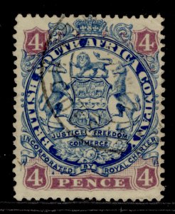 RHODESIA QV SG44a, 4d blue & mauve, FINE USED.