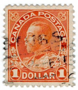 (I.B) Canada Postal : $1 Orange (SG 255)