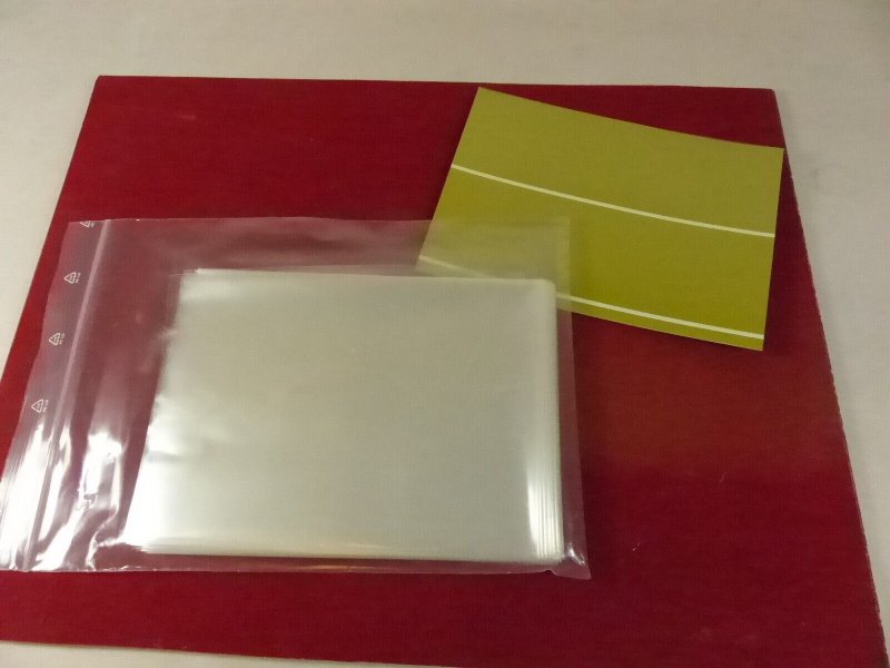 High grade clear protective sleeve for stockcards 116x160 (3 line style) x100