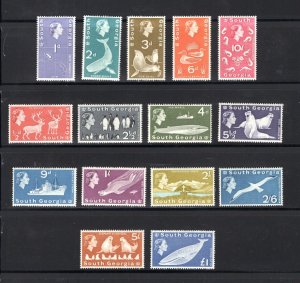 South Georgia #1-15  VF, Unused, VLH,  CV $199.95   .....   5830001