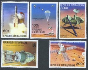 1976 Central African Republic 424-428 Mission Mars sonde Viking 1-2 8,00 €