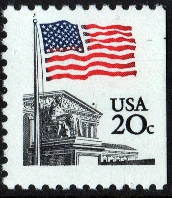 SC#1896 20¢ Flag over Supreme Court Booklet Single MNH  