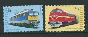 HUNGARY 2013 LOCOMOTIVES MNH 