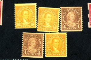 601 (2) 603 (3) MINT FVF OG HR 603 (2) NH Cat $25