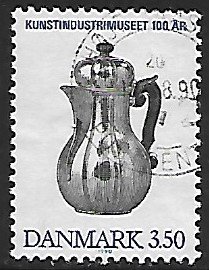 Danmark # 911 - Silver Coffee Pot  - used     -{Dk9}