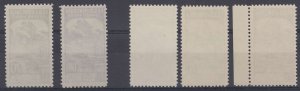 VENEZUELA 1937 UNISSUED NACIONALIZACION Sc C64-C65 & Yv 184A, PA64A-65A MNH €484