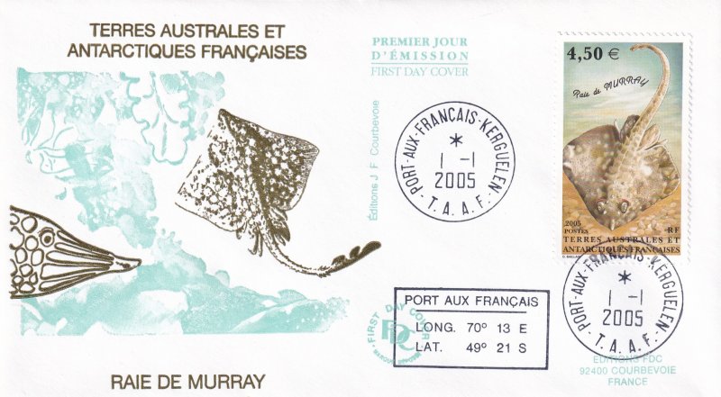 2005, T.A.A.F., Raie De Murray, FDC (E11726)