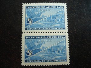 Stamps - Cuba - Scott#337-339 - MNH Set in Pairs