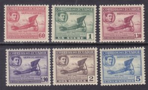 Ecuador C182-87 Mint OG 1948 25th Anniversary 1st Postal Flight in Ecuador Set