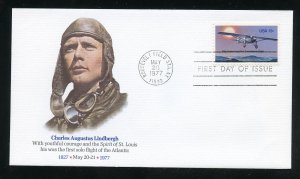 US 1710 Lindbergh Transatlantic Flight UA Fleetwood cachet FDC