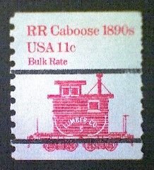 United States, Scott #1905a, used(o), 1984,  Caboose of 1890s  11¢