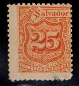 El Salvador Scot J55 MNG postage due stamp