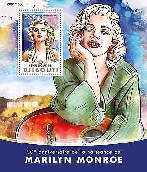 2016 Djibouti  Mnh  Marilyn Monroe. Michel: 973 / Bl.197. Scott Code: 927