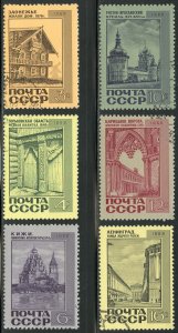 Russia Scott 3559-64 UF-VFNHOG(CTO) - 1968 Russian Architecture Set - SCV $1.95