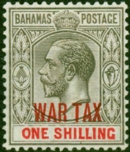 Bahamas 1918 1s Grey-Black & Carmine SG99 Fine & Fresh MM