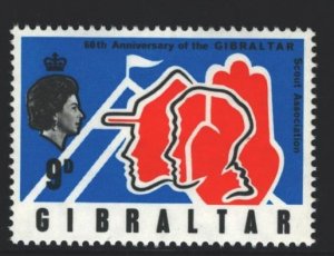 Gibraltar Sc#211 MNH