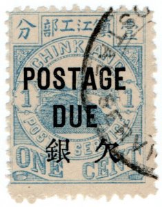 (I.B) China Local Post : Chinkiang 1c (postage due)
