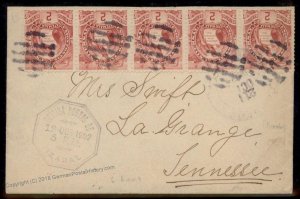 Guatemala 1902 Izabal La Grange Tennessee USA Cover 92808