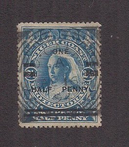 NIGER COAST PROT. SC# 54  VF/U OLD CALABAR CANCEL