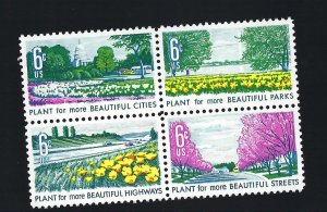 1365-68 Beautification of America BLOCKS  MNH