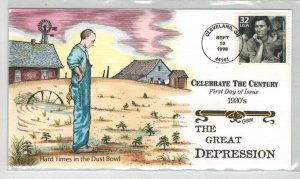 1930s CELEBRATE CENTURY COLLINS HANDPAINTED GREAT DEPRESSION THE DUST BOWL