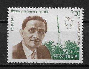 1972 India Sc566 Dr Vikram Ambalal Sarabhlai   MNH