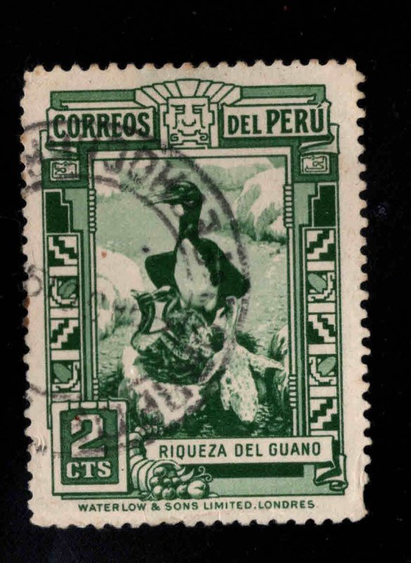 Peru  Scott 357 Used Cormorant bird stamp