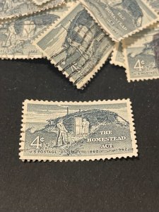 ~~VINTAGE TREASURES ~~ Stamps For Crafting: US 1962 Homestead Act 4c; 30 Pieces