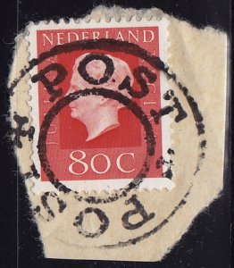 Netherlands - 1972 - Scott #468 - used on piece - Queen Juliana
