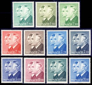 Scott #1505-15 Prince Rainier MNH