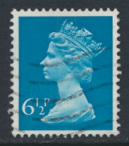 GB  Machin 6½p X872 1 center phosphor band Used SC#  MH60  see scan and details