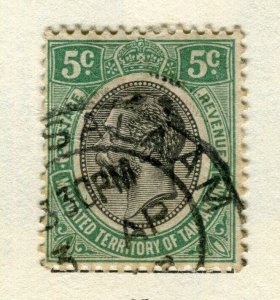 TANGANYIKA; 1927 early GV issue fine used 5c. value