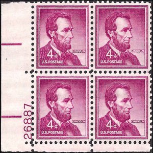 1036 Mint,OG,NH... Plate Block of 4... SCV $1.00