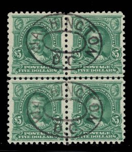 MOMEN: US STAMPS #480 BLOCK OF 4 USED VF PF CERT LOT #89156