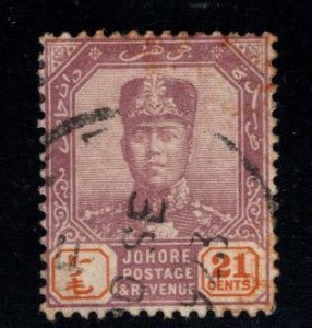 Malaya Jahore Scott 112 Used stamp,  wmk 4