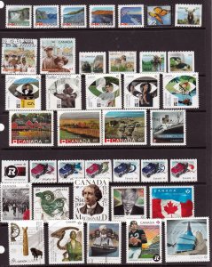 Canada 2014-2019 -  collection of 142 used Stamps ( 5 Scans)