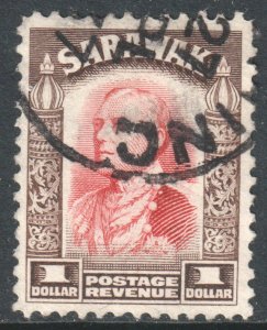 Sarawak Scott 129 - SG120, 1934 Sir Charles Vyner Brooke $1 used