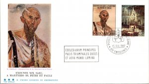 Vatican FDC 1967 - Catacomb of S. Marcellino & Pietro - Stelle Cachet - F30779